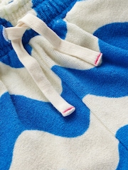 Boden Blue Towelling Ruffle Shorts - Image 3 of 3