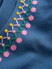 Boden Blue Relaxed Embroidered T-Shirt - Image 3 of 3