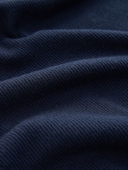 Navy Lace Detail Ribbed Slip - Image 3 of 3