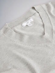 The Set 4 Pack Fine Knit V-Neck Jumpers Black - Ganache/Brown - Cinder/Grey Marl - Image 8 of 12