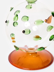Oliver Bonas Green Puffa Fish Glass Candle Holder - Image 4 of 6