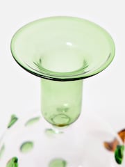 Oliver Bonas Green Puffa Fish Glass Candle Holder - Image 5 of 6