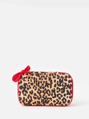 Oliver Bonas Brown Brown & Red Leopard Print Jewellery Box - Image 3 of 4