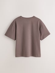 smALLSAINTS Brown Logo Crew Relaxed T-Shirts 3 Pack - Image 5 of 8