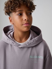 smALLSAINTS Purple Underground Oversized Pullover Hoodie - Image 4 of 13