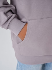 smALLSAINTS Purple Underground Oversized Pullover Hoodie - Image 5 of 13