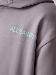 smALLSAINTS Purple Underground Oversized Pullover Hoodie - Image 6 of 13