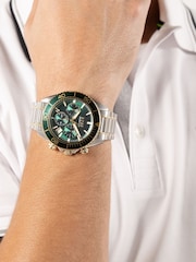 BOSS Silver Stainless Steel And Gold Sealiner Chrono Two Tone IP Watch - Image 1 of 5