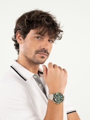 BOSS Silver Stainless Steel And Gold Sealiner Chrono Two Tone IP Watch - Image 2 of 5