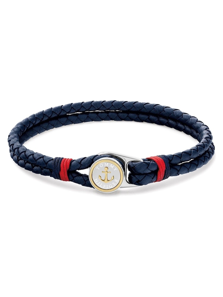 Tommy Hilfiger Blue Nautical Leather Bracelet - Image 1 of 4