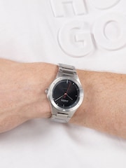 HUGO Silver Stainless Steel Bracelet Watch - Image 2 of 5