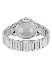 HUGO Silver Stainless Steel Bracelet Watch - Image 4 of 5