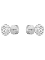 BOSS Silver Tone Kassy Stainless Earrings - Image 3 of 6