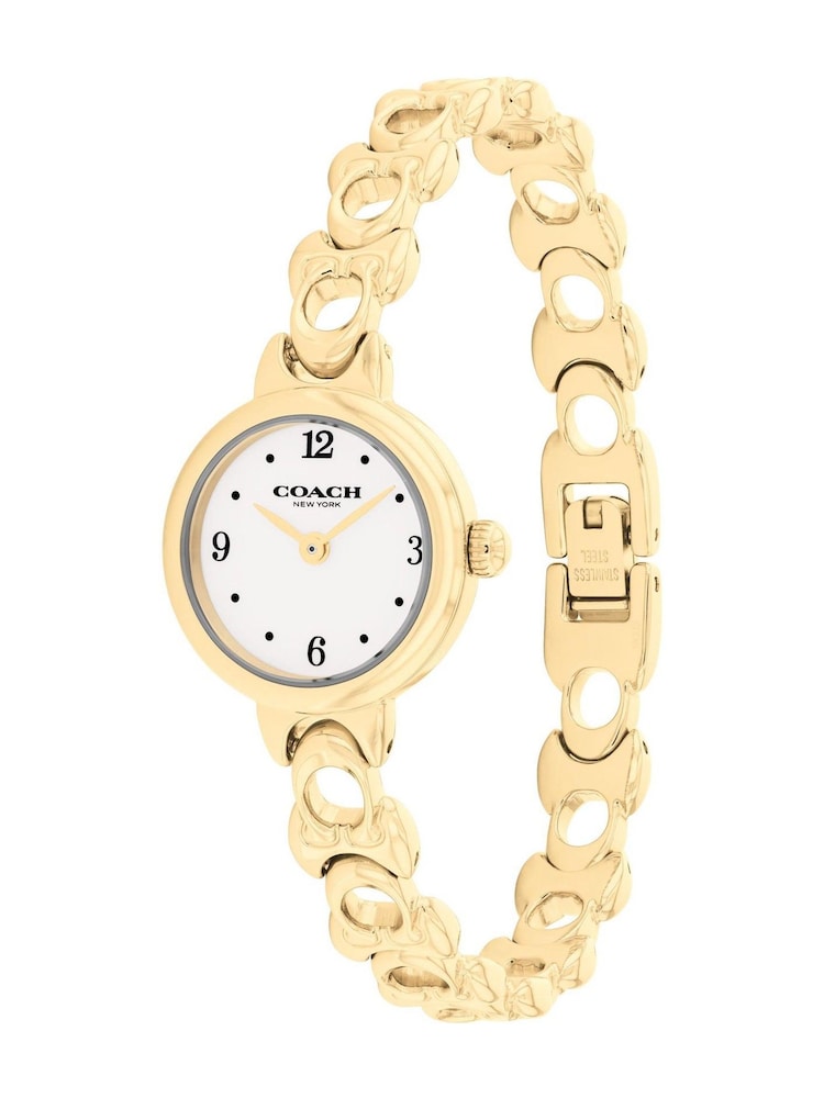 COACH White Iris  Plated Bracelet Watch - Image 1 of 4