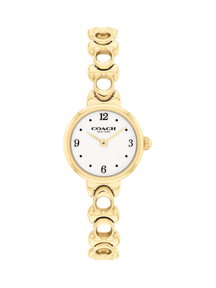 COACH White Iris  Plated Bracelet Watch - Image 2 of 4