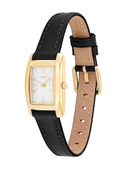 COACH Black Reese Leather Strap Watch - Image 1 of 4