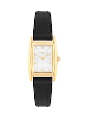 COACH Black Reese Leather Strap Watch - Image 2 of 4