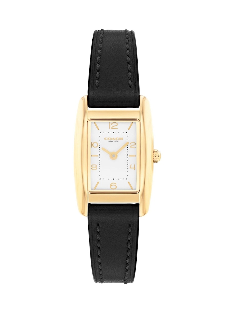 COACH Black Reese Leather Strap Watch - Image 2 of 4