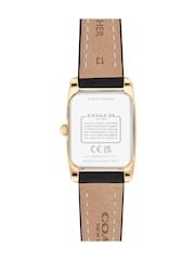 COACH Black Reese Leather Strap Watch - Image 3 of 4