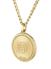 BOSS Gold Tone North IP Necklace - Image 8 of 9
