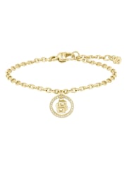 BOSS Gold Tone Double B Divine Gold IP Bracelet - Image 3 of 5