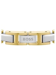 BOSS Gold Tone Nolan Two IP And Stainless Steel Bracelet - Image 5 of 5