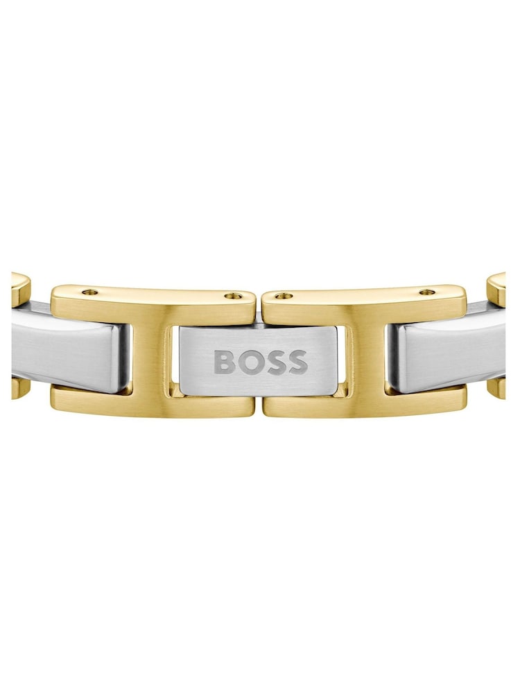 BOSS Gold Tone Nolan Two IP And Stainless Steel Bracelet - Image 5 of 5