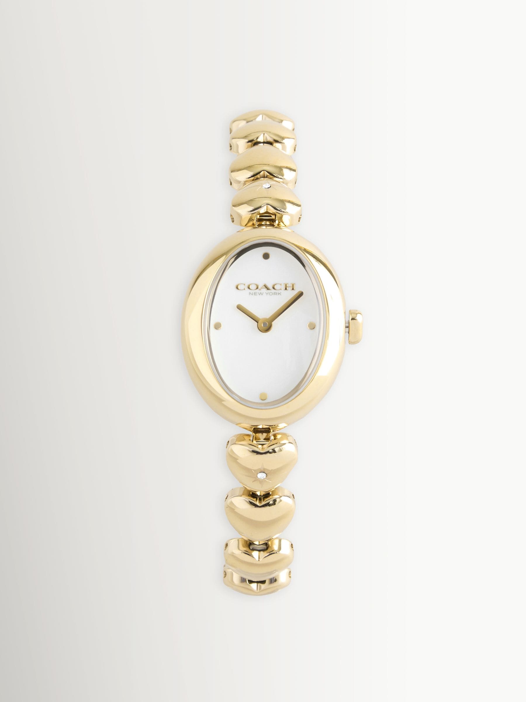 Coach Gold Sammy Oval Hearts Watch - Gold - Image 6