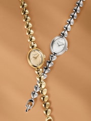 COACH Gold Sammy Plated Heart Bracelet Watch - Image 4 of 5