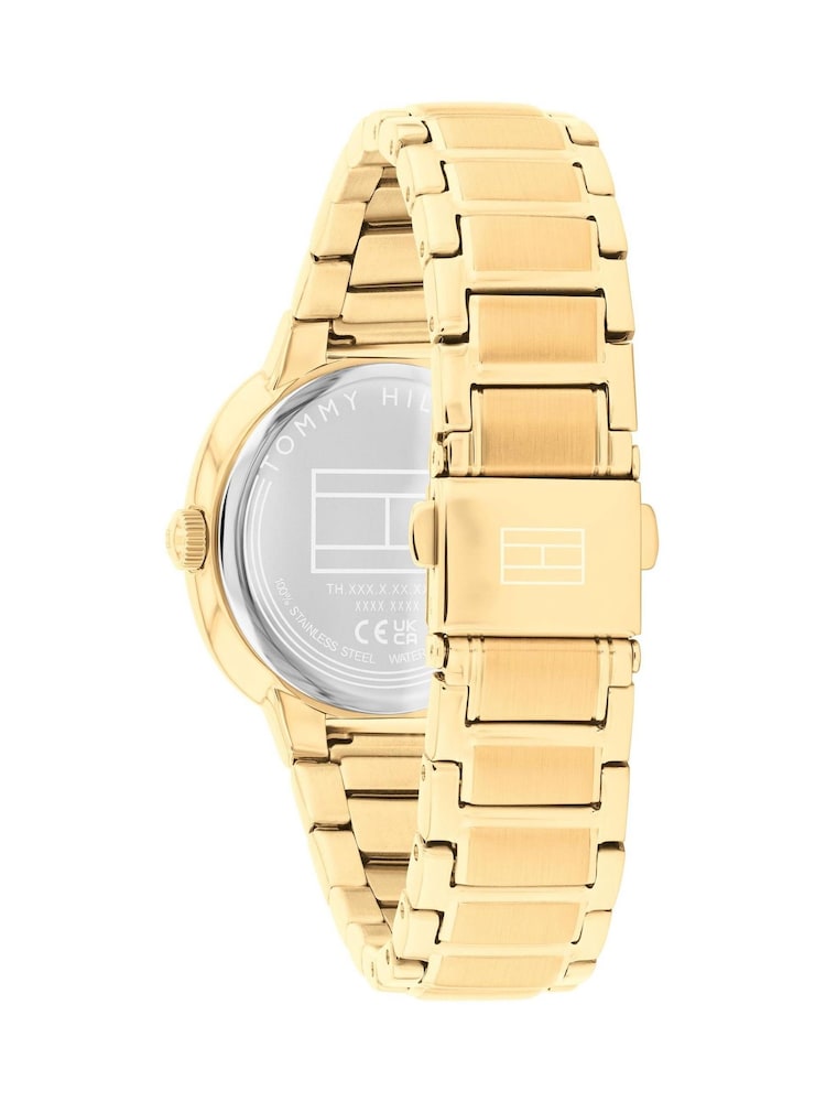 Tommy Hilfiger Gold Plated Bracelet Watch - Image 2 of 3