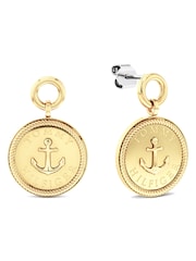 Tommy Hilfiger Gold Nautical Charm Plated Earrings - Image 1 of 2