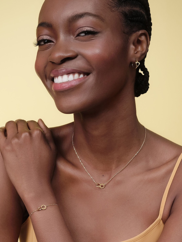 Olivia Burton Gold Tone IP Kindred Interlink Necklace - Image 5 of 5