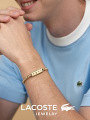 Lacoste Gold Tone District IP Reversible Pendant Bracelet - Image 1 of 4