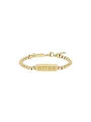 Lacoste Gold Tone District IP Reversible Pendant Bracelet - Image 2 of 4