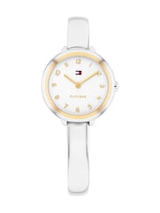 Tommy Hilfiger Silver Stainless Steel Bangle Watch - Image 1 of 3