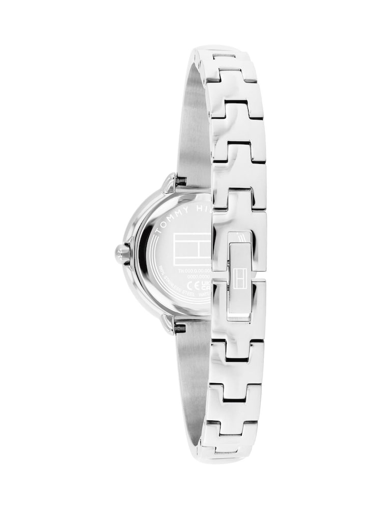 Tommy Hilfiger Silver Stainless Steel Bangle Watch - Image 2 of 3