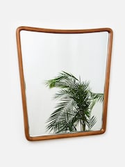 Oliver Bonas Brown Mateu Mango Wood Wall Mirror - Image 1 of 4