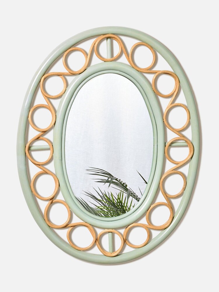Oliver Bonas Sage Vero Oval Loop Wall Mirror - Image 1 of 4