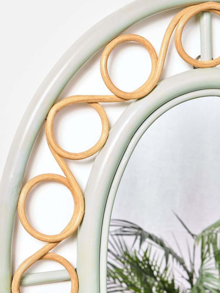 Oliver Bonas Sage Vero Oval Loop Wall Mirror - Image 2 of 4