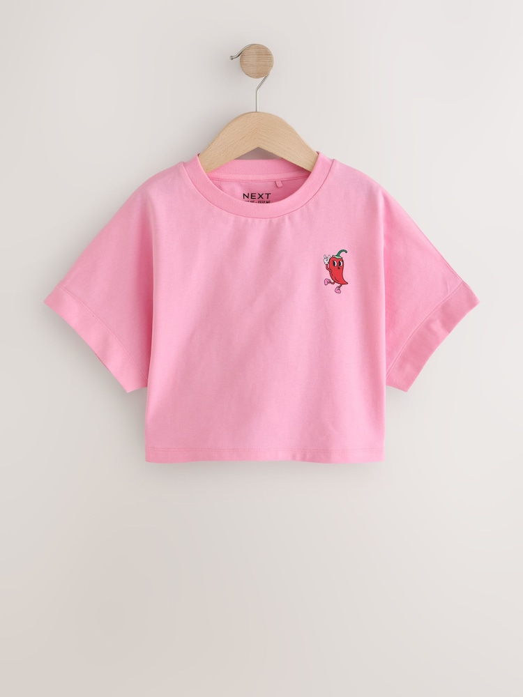 Pink Chilli Boxy Graphic T-Shirt (3-16yrs) - Image 1 of 4