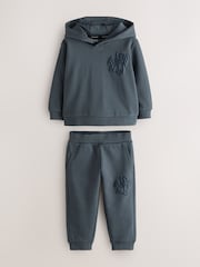 smALLSAINTS Mid Blue Orlando Hoodie and Joggers Younger Set - Image 9 of 17