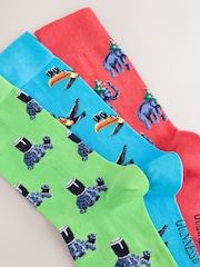 Bright Guinness Pattern Socks 3 Pack - Image 5 of 6