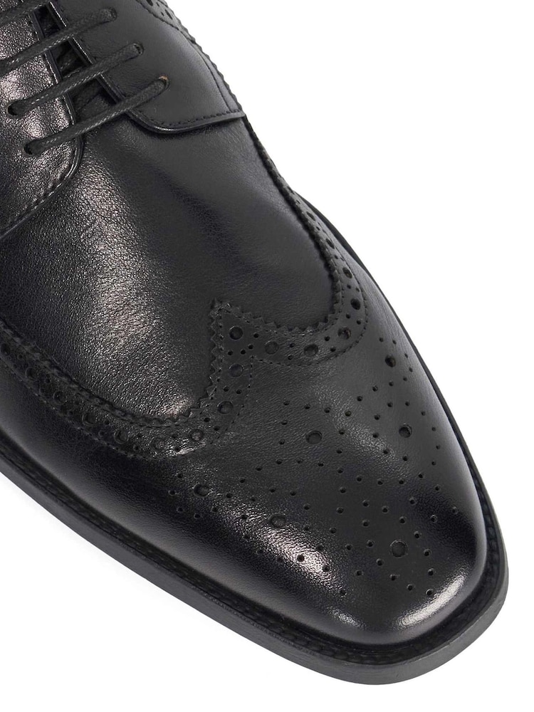 Dune London Black Sunni Wide Fit Derby Shoes - Image 6 of 6