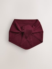 酒紅 - N.Premium Cashmere Wool Triangle Scarf - 圖片 5，共 7