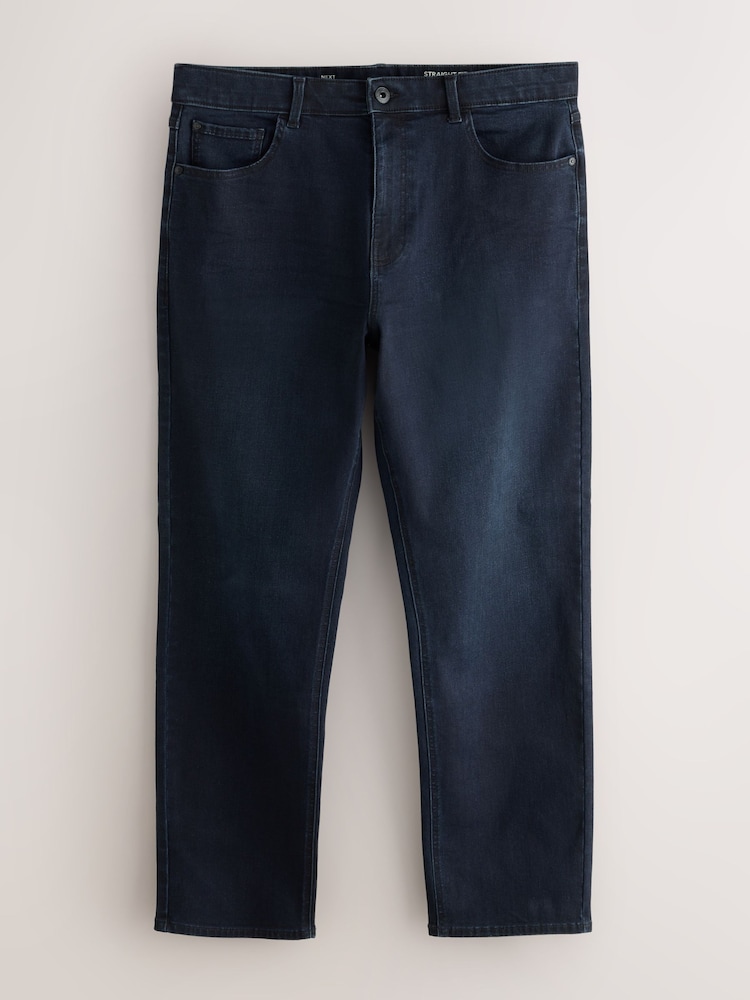 Ink & Mid Blue - Düz Fit - Əsas Stretch cins 2 Paketi - 6şəkildən 2 şəkil