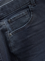 Ink & Mid Blue - Düz Fit - Əsas Stretch cins 2 Paketi - 6şəkildən 5 şəkil