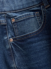 Ink & Mid Blue - Düz Fit - Əsas Stretch cins 2 Paketi - 6şəkildən 6 şəkil