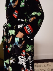 Black Minecraft Fleece Robe (5-16yrs) - Image 3 of 3