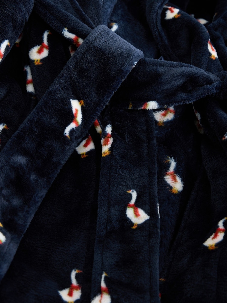 Navy Ducks - Superblød morgenkåbe - Billede 2 af 3 Navy Ducks - Superblød morgenkåbe - Billede 2 af 3