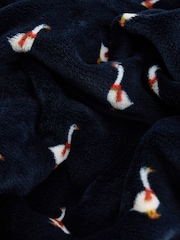 Navy Ducks - Superblød morgenkåbe - Billede 3 af 3